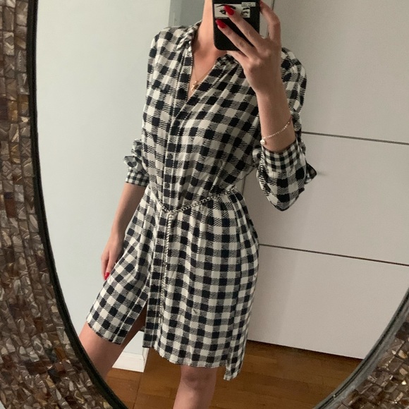 dvf gingham dress